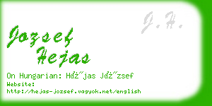 jozsef hejas business card